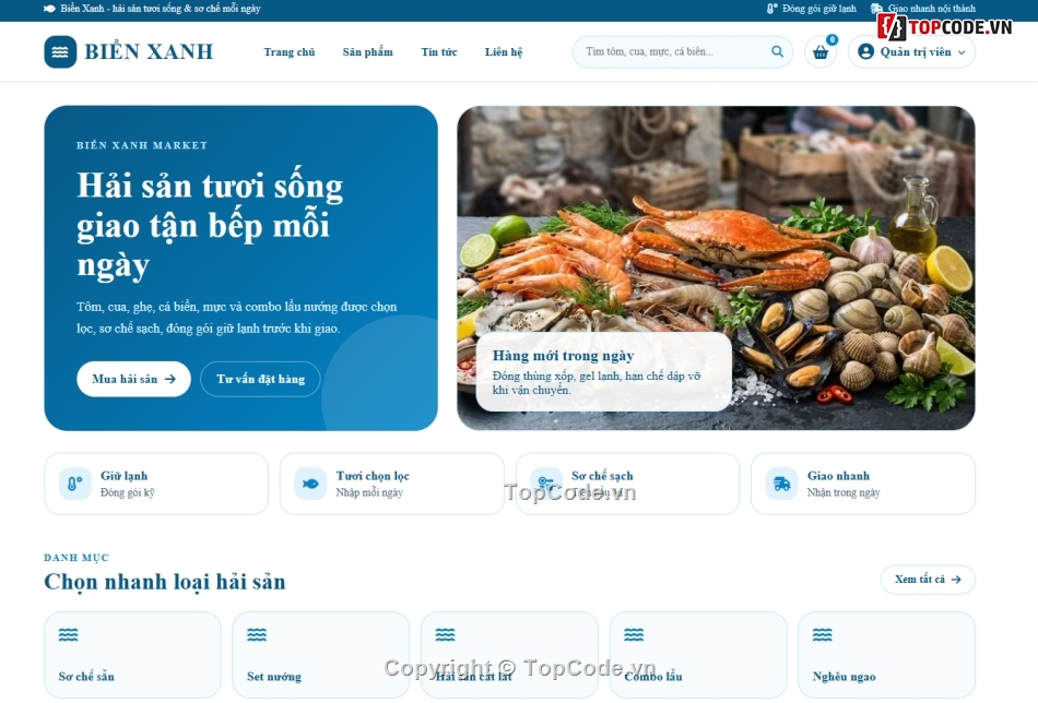 hệ thống,hải sản,bán hải sản